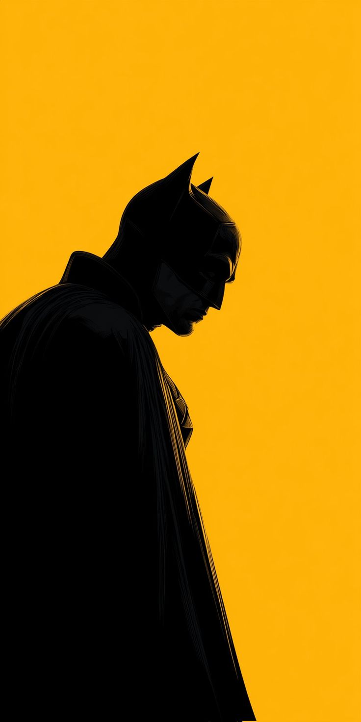 BATMAN YELLOW BLACK Poster